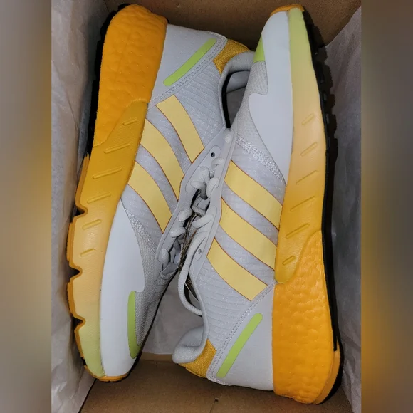 adidas | Shoes | Adidas Zx K Boost White Collegiate Gold Shoes